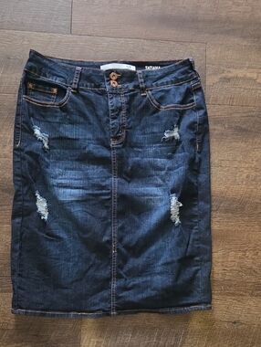 !it jeans Tatiana Dark Blue Denim Skirt